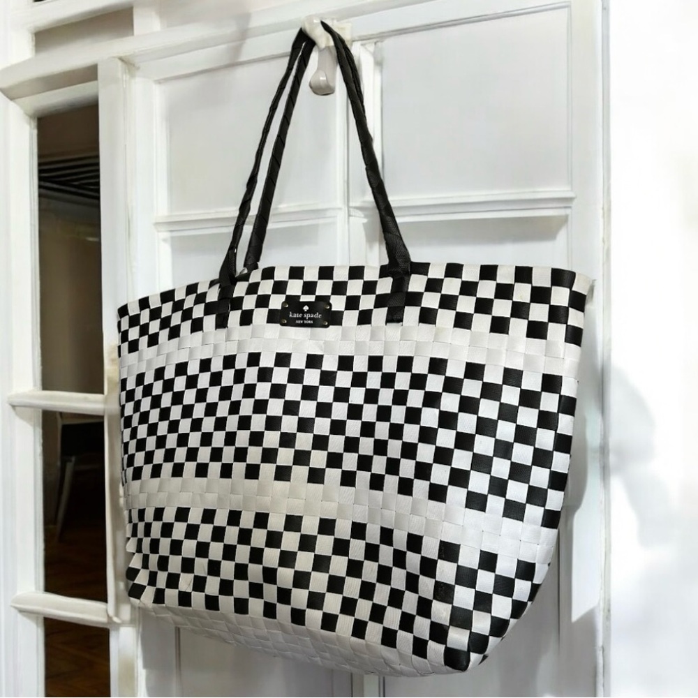 Kate Spade Basket Weave Straw Tote - Picture 2 of 9